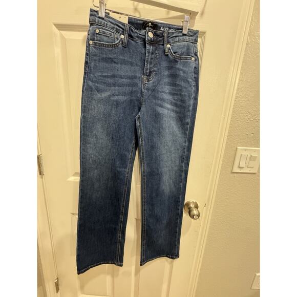 NWT Girls 7 for All Mankind Jeans High Waisted Jo Wide Leg Size 14 - Picture 1 of 8